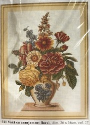 Vaza cu aranjament floral cod 311